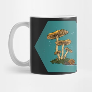 Mushrooms & Snail Mug